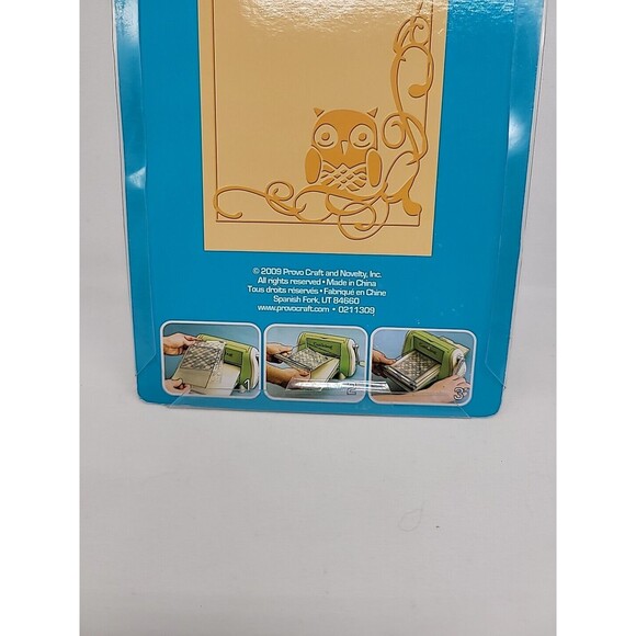 Cuttlebug Provo Craft Embossing Folder Owl Flourish NEW #37-1913 - Picture 9 of 9